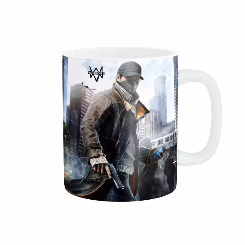 خرید ماگ-لیوان  بازی سگ های نگهبان Watch Dogs کد WatchDogs-01