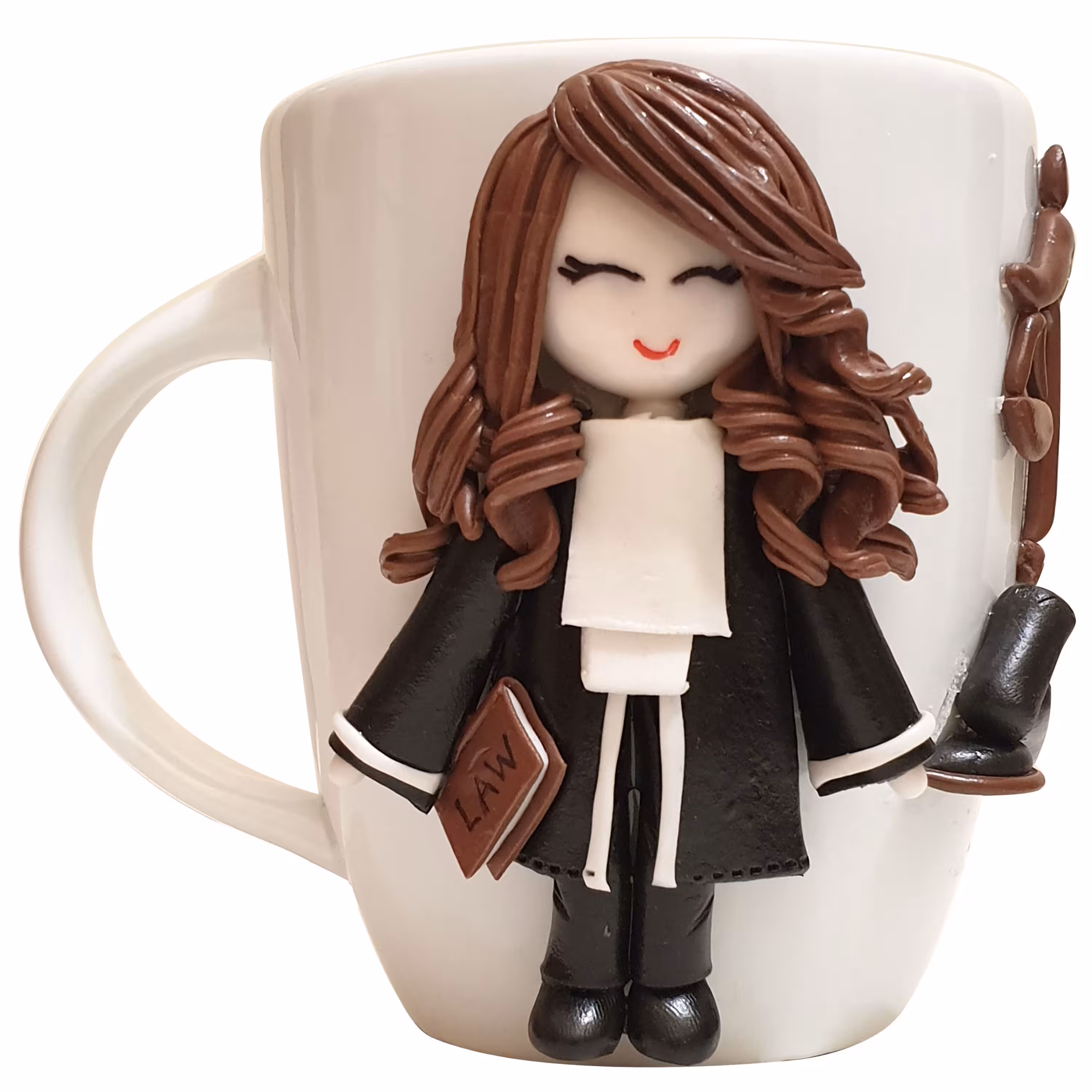 ماگ عروسکی مدل وکیل خانم کد 207