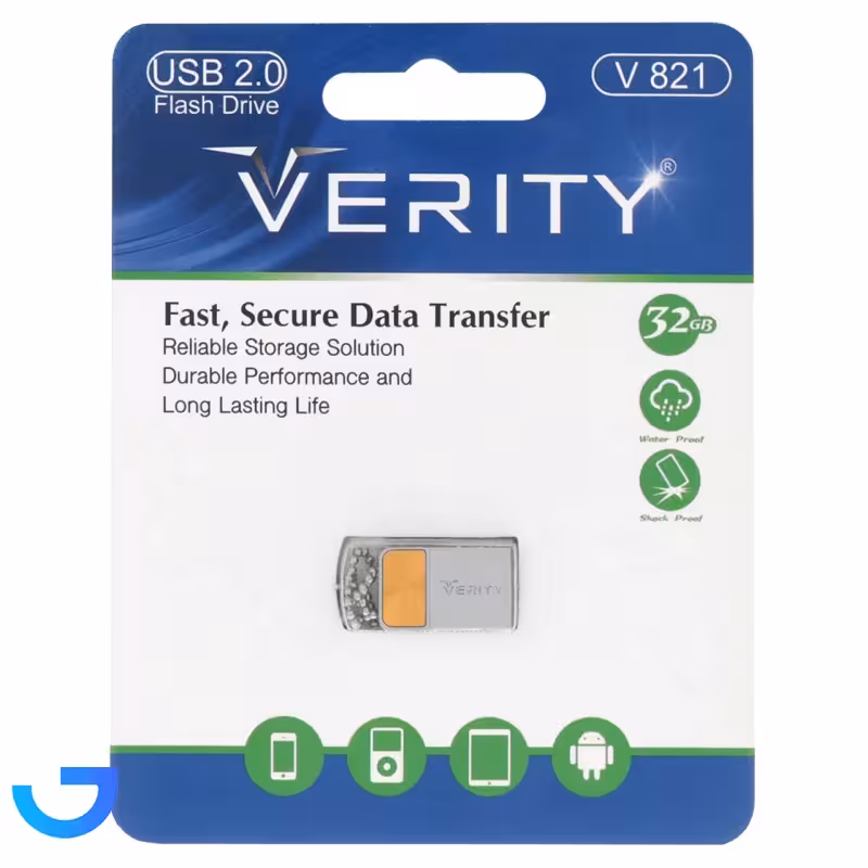 جزئیات ، قیمت و خرید فلش مموری وریتی مدل Verity V821 USB2.0 Flash Memory - 32GB | فروشگاه آریا