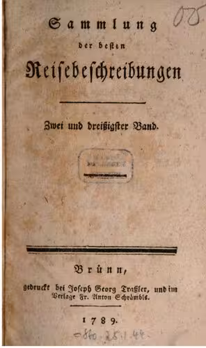 خرید و دانلود نسخه کامل کتاب Sammlung der besten Reisebeschreibungen