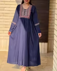 پیراهن ساحلی زنانه گلدوزی هندی مانیا