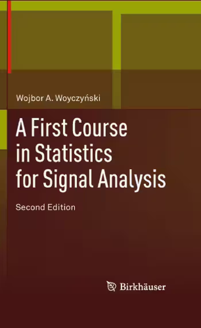 خرید و دانلود نسخه کامل کتاب A first course in statistics for signal analysis