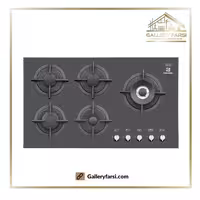 اجاق گازشیشه ای پنج شعله پرنیان استیل مدل PB-5402 ایتالیایی