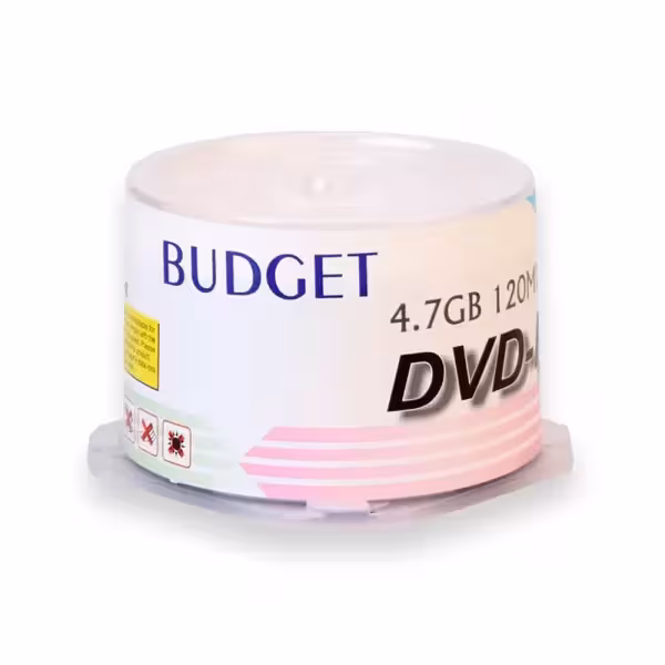 دی وی دی خام باجت Budget DVD-R بسته 50 عددی
