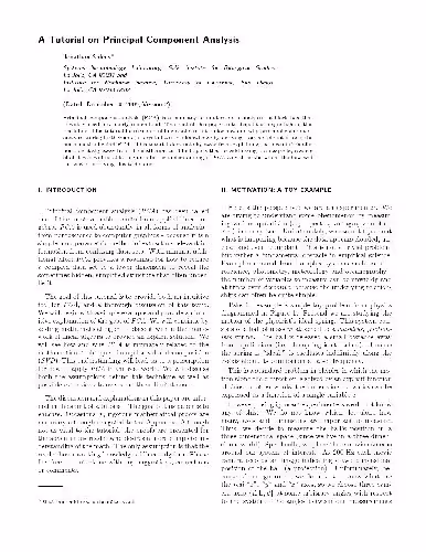 خرید و دانلود نسخه کامل کتاب A tutorial on Principal Component Analysis