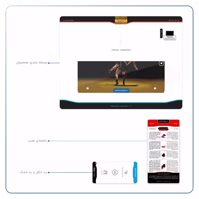 برچسب پوششی ماهوت مدل Wrestling مناسب برای تبلت سامسونگ Galaxy Tab S2 9.7 2016 T813N