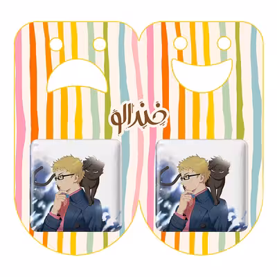 پیکسل خندالو مدل سوکیشیما کئی انیمه آبشار سرنوشت هایکیو کاگیاما کد 11207 به همراه مگنت