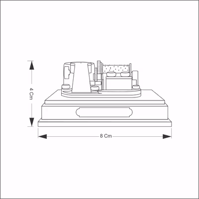 جعبه موزیکال ایل تمپو ولا مدل Rocco گرین اسلیوز