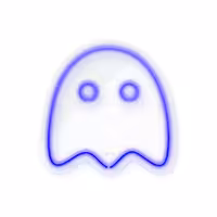 چراغ دیواری نئون دیزاین طرح Packman-2_BL