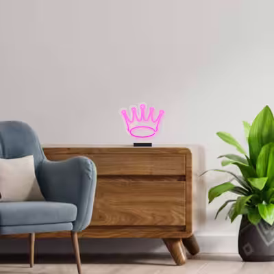 چراغ رومیزی ریموت دار مدل THRONE-GL_PN-GLASS