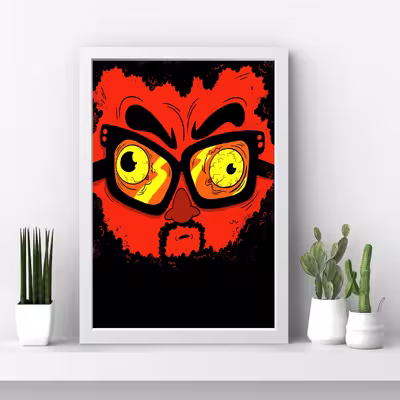 تابلو مدل Funny Art کد m2435-w