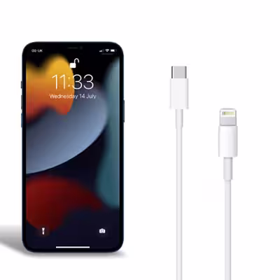 کابل تبدیل USB-C به لایتنینگ مدل IP12 طول 1 متر