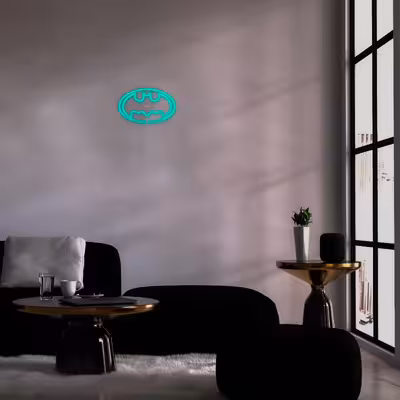 چراغ دیواری نئون دیزاین طرح Batman_TBL