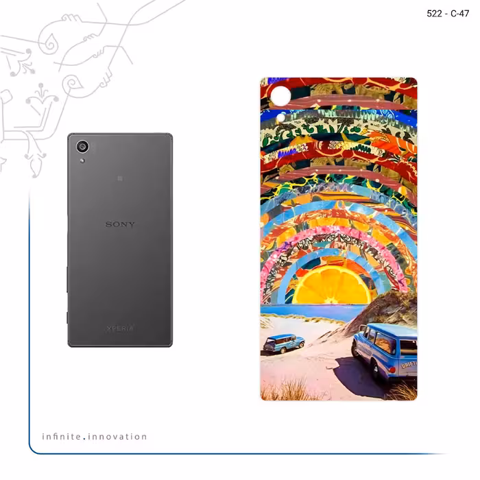 برچسب پوششی ماهوت مدل Collage of Orange Sky مناسب برای گوشی موبایل سونی Xperia Z5