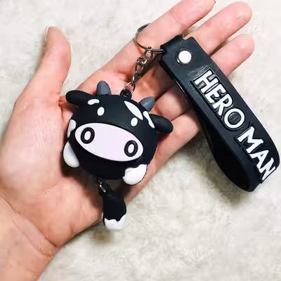 جاکلیدی مدل سیلیکونی طرح گاو فانتزی کد 50