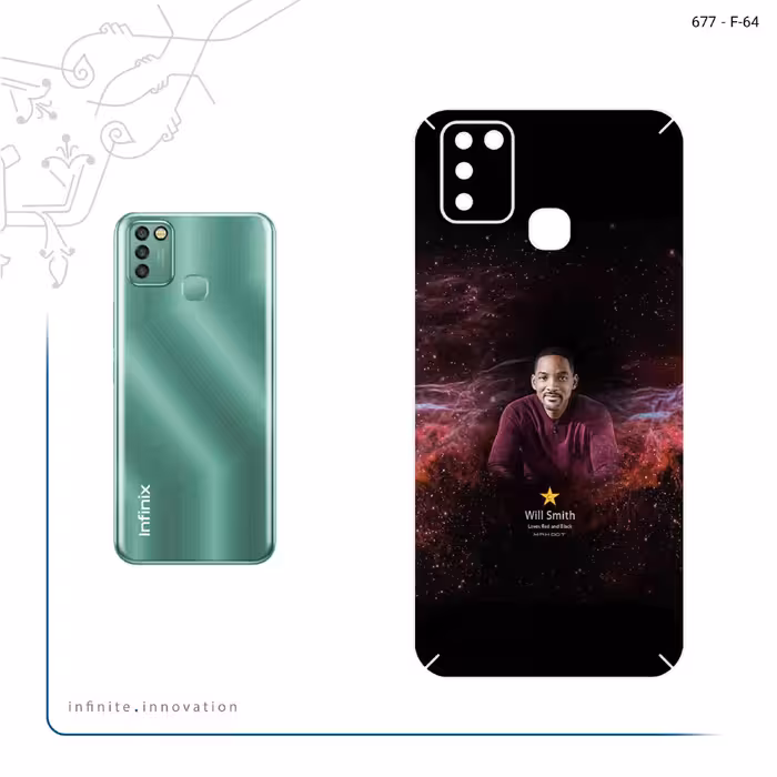 برچسب پوششی ماهوت مدل Will Smith مناسب برای گوشی موبایل اینفینیکس Smart 6 X657B