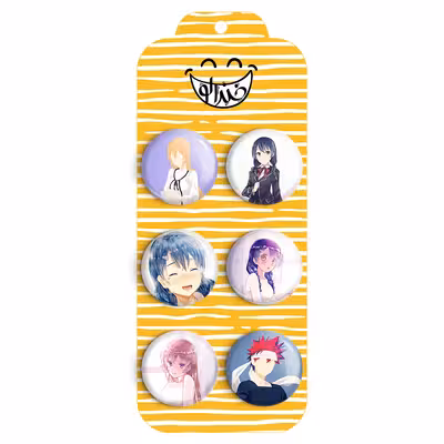 پیکسل خندالو مدل انیمه جنگ غذاها کد 918A مجموعه 6 عددی