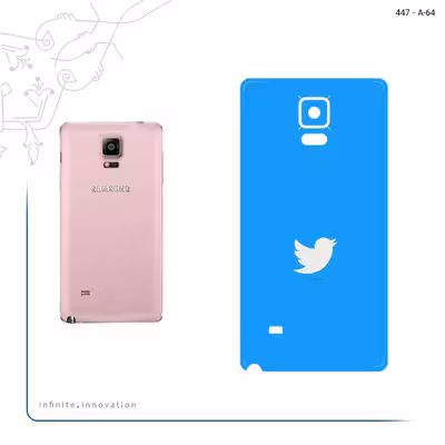 برچسب پوششی ماهوت مدل Tweeter مناسب برای گوشی موبایل سامسونگ Galaxy Note 4