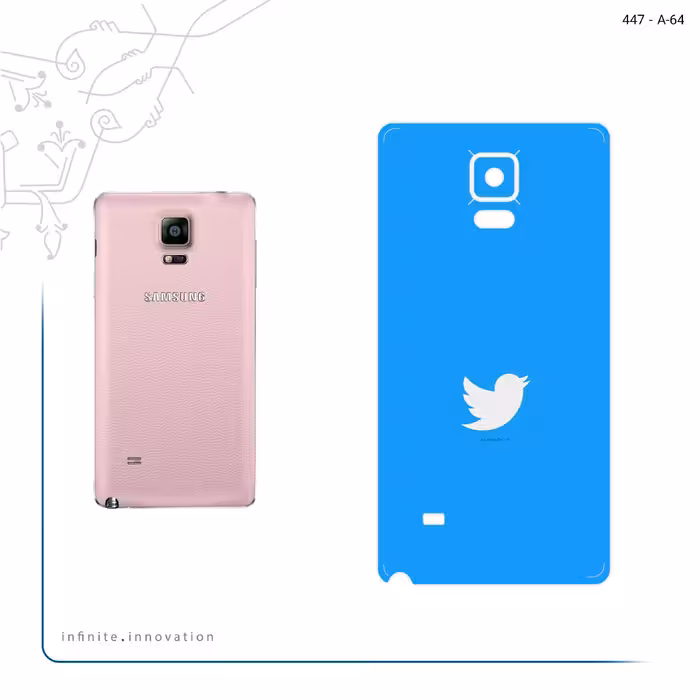 برچسب پوششی ماهوت مدل Tweeter مناسب برای گوشی موبایل سامسونگ Galaxy Note 4