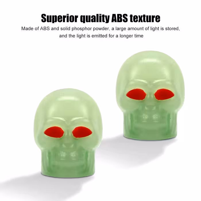 سر والف لاستیک مدل بدون باتری کد SKULL-CAR-MOTO-BE بسته 2 عددی