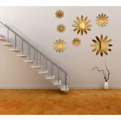 آینه پلکسی گلس مدل گل ها کد A15