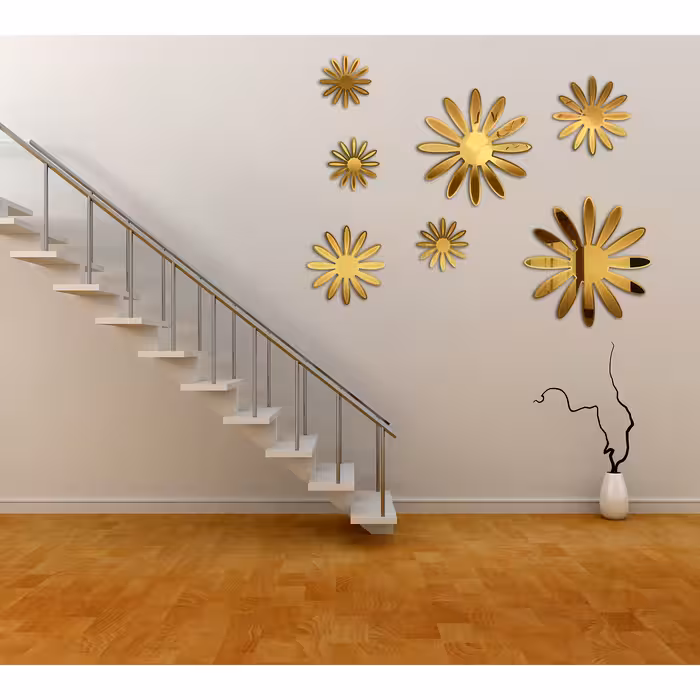 آینه پلکسی گلس مدل گل ها کد A15