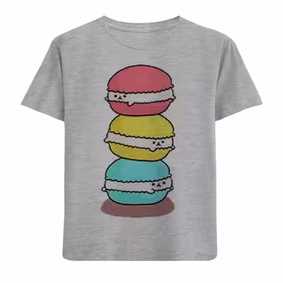 تی شرت آستین کوتاه بچگانه مدل کیک رنگی M69