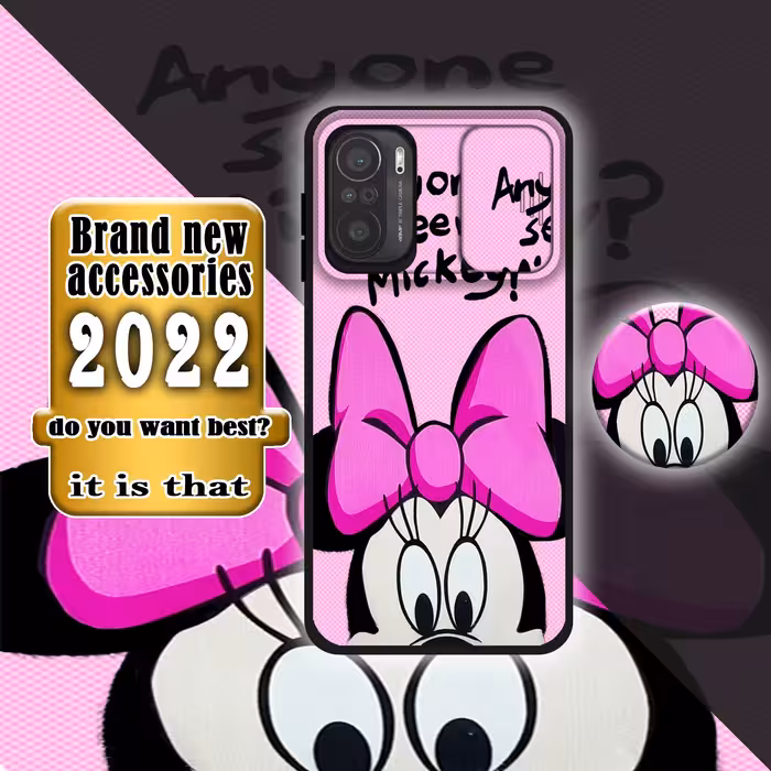  کاور لاین کینگ مدل minisotatii J2 مناسب برای گوشی موبایل شیائومی Redmi K40 / K40 Pro / Poco F3 به همراه پایه نگهدارنده