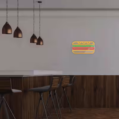 چراغ دیواری نئون دیزاین طرح Sandwich-GL_MLC