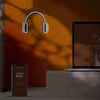 چراغ دیواری نئون دیزاین طرح Headphone-BL_WHT