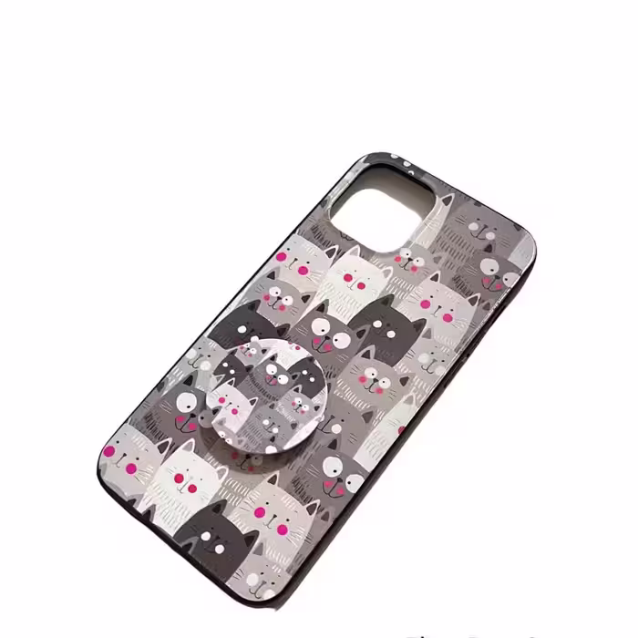 کاور طرح CAT مناسب برای گوشی موبایل اپل IPHONE 11 PRO به همراه پایه نگهدارنده