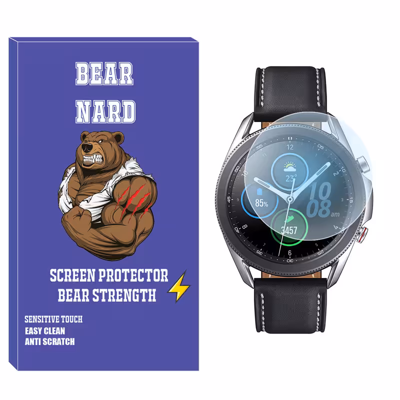 محافظ صفحه نمایش شیشه‌ای برنارد مدل SH-BR مناسب برای ساعت هوشمند سامسونگ Galaxy Watch 3 45mm