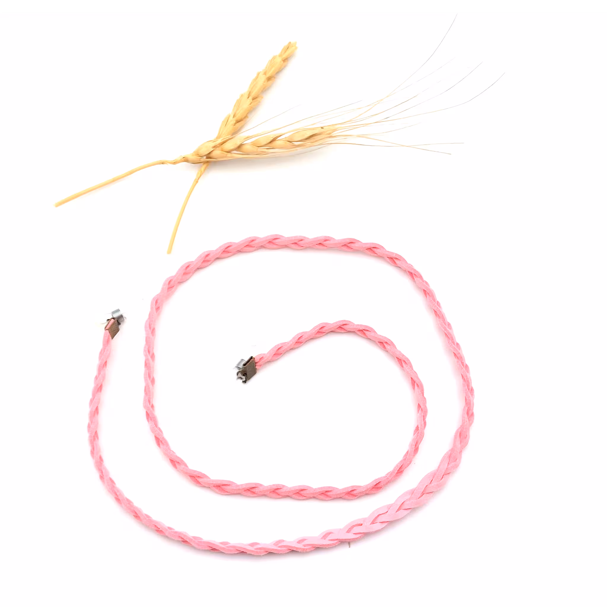 بند عینک مدل بافت صورتی کم رنگ