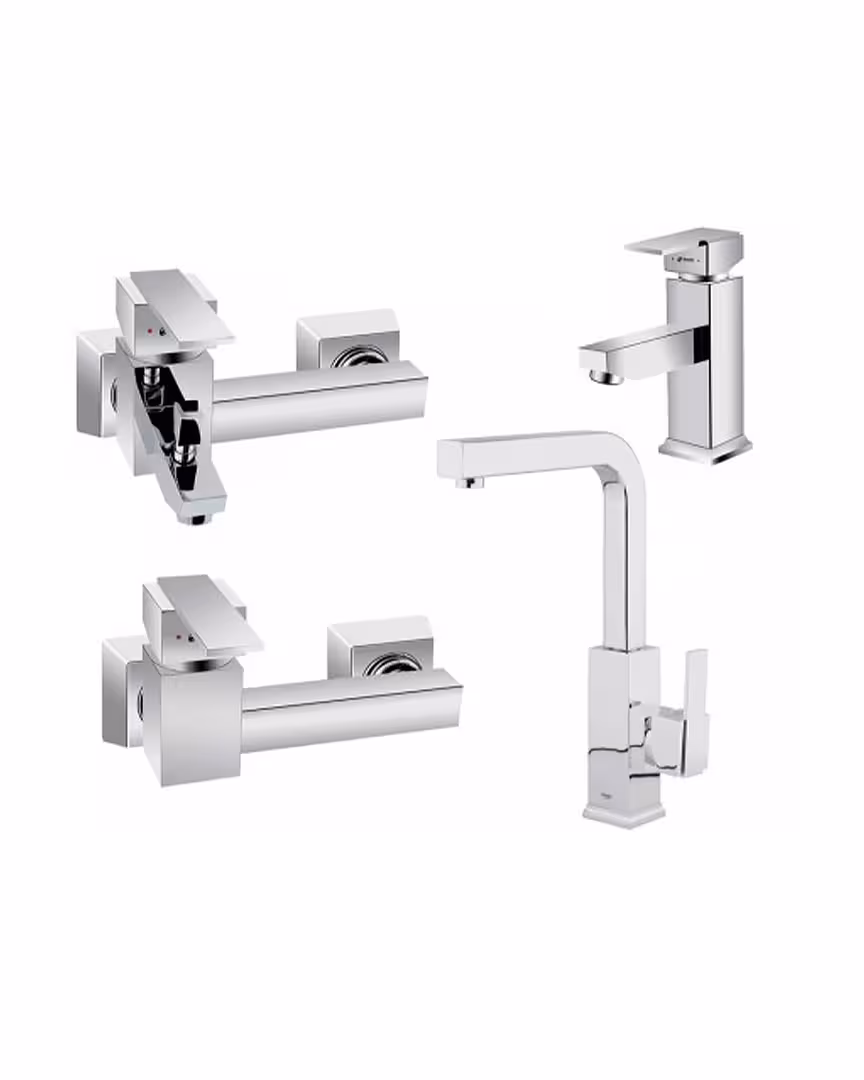 ست چهار تکه شیرآلات شودر مدل فلورانس