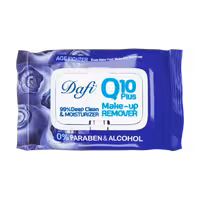 دستمال مرطوب پاک کننده آرایش دافی مدل Q10 طرح میوه بلوبری بسته 50 عددی