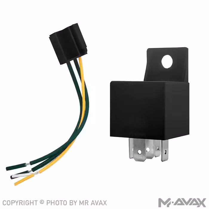 رله قطع کن دزدگیر مدل 5 پایه 12 ولت 40 آمپر