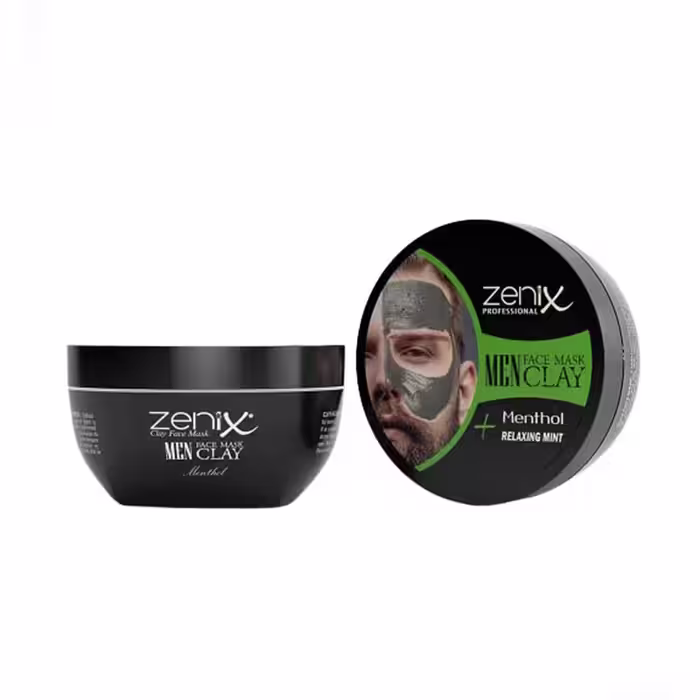 ماسک خاک رس و نعناع مخصوص آقایان زنیکس Zenix وزن 350 گرم