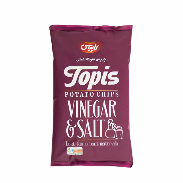 چیپس سرکه ای تاپیس 60 گرمی