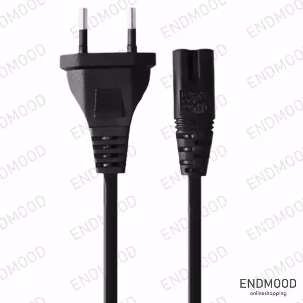 کابل برق نوت بوک 2pin کی نت پلاس 1٫5 متری