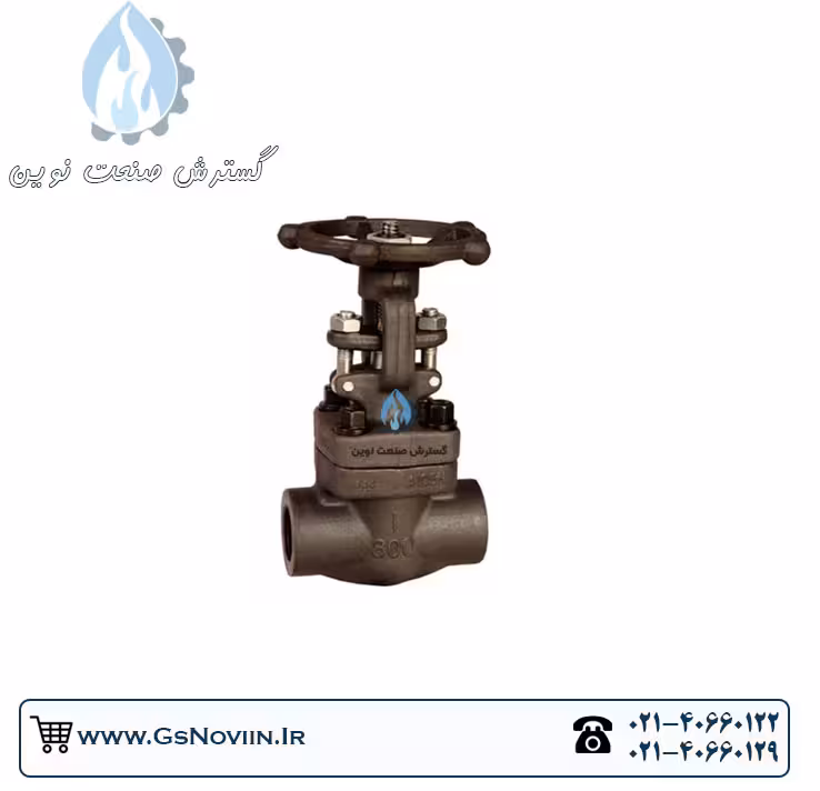 شیرفلکه سوزنی  &quot;3/4 اینچ کلاس 800 فولاد A105 فورج رزوه ای