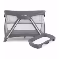 تخت و پارک نونا مدل سنا رنگ طوسی  با جای تعویض طوسی Nuna Sena Travel Cot Graphite