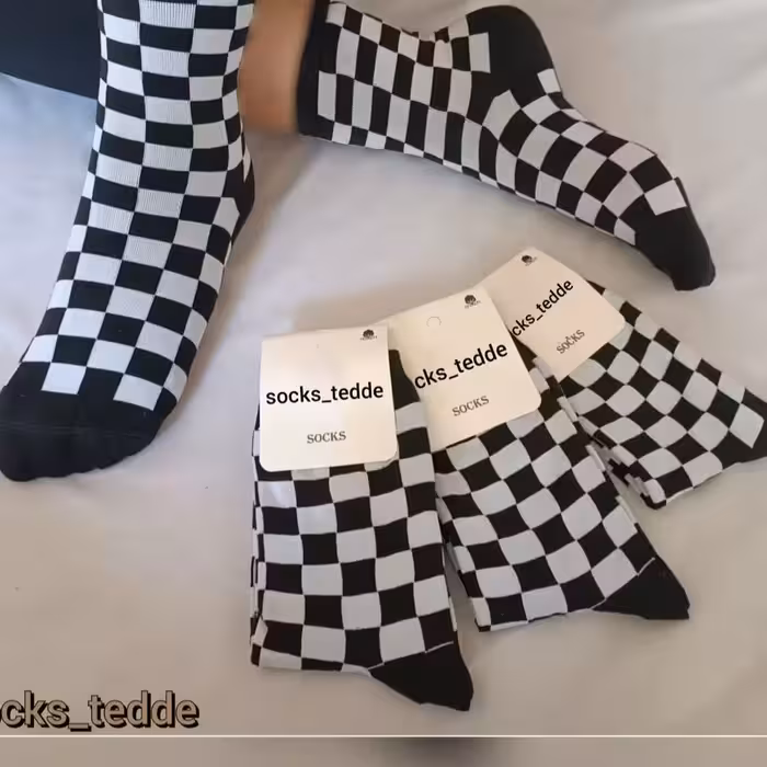 جوراب شطرنجی ساق بلند یه کار شیک و خفن