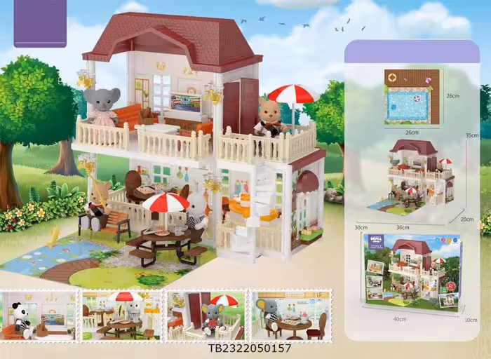 خانه ویلایی عروسک 213 قطعه