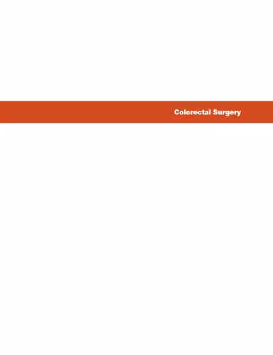 خرید و دانلود نسخه کامل کتاب Colorectal Surgery