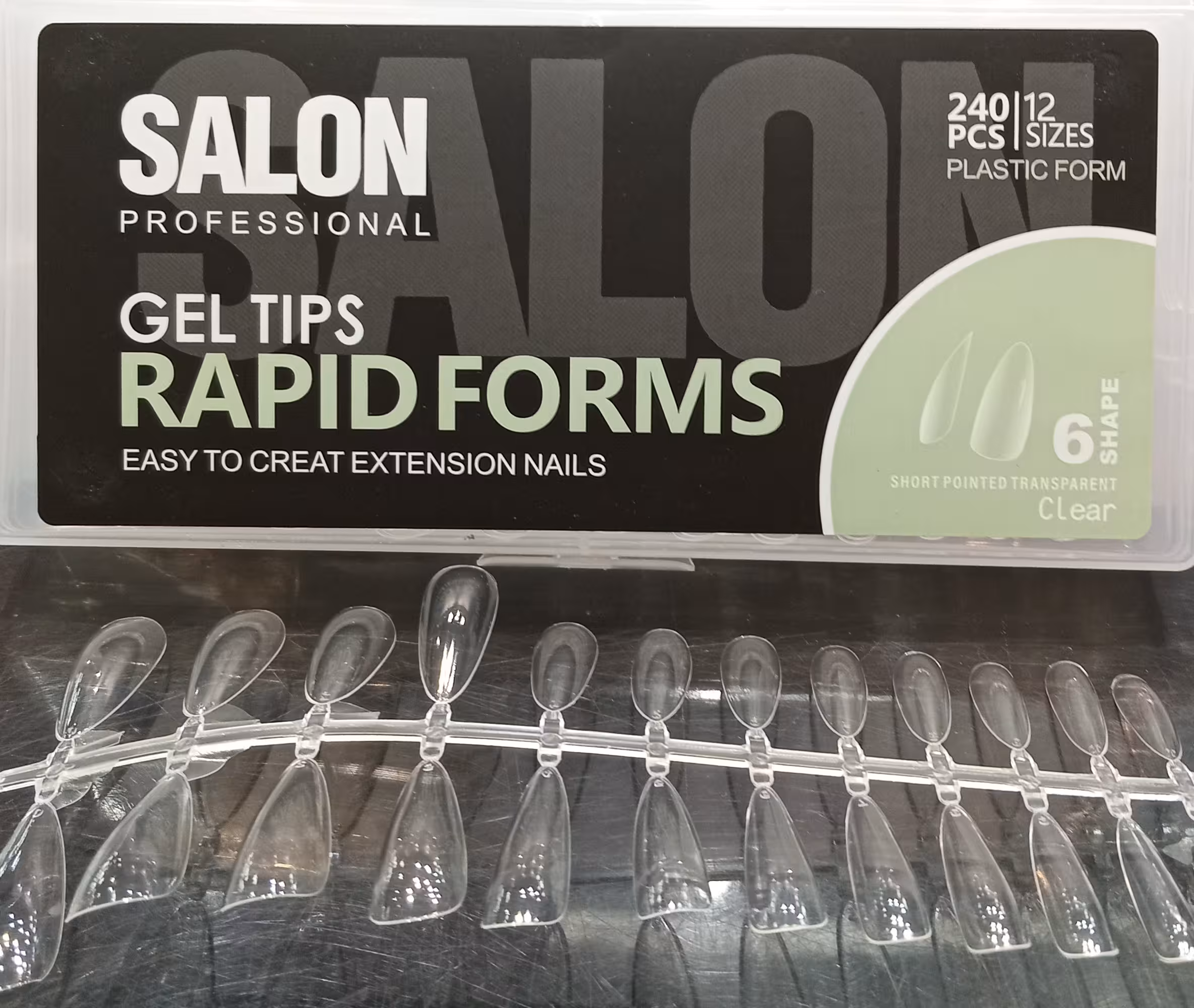 ژلیکس قالب دائمی کاشت ژل 240 عددی سالن Salon کد 6