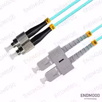 پچ کورد فیبر نوری 10 متری داپلکس نگزنس Nexans OM3 SC-FC