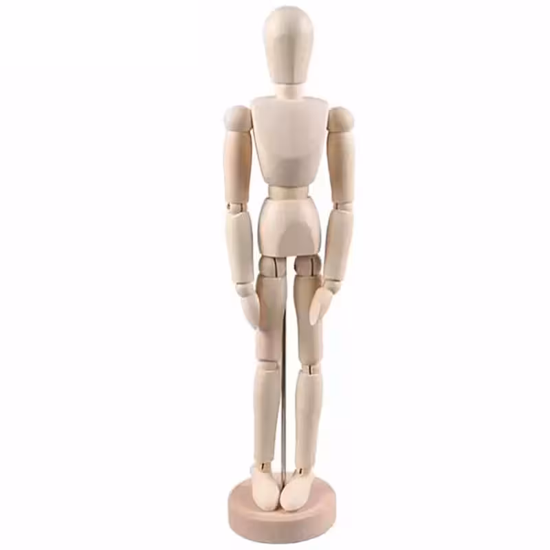 دکوری فانتزی چوبی رومیزی طرح آدمک G-MM55/8/12
