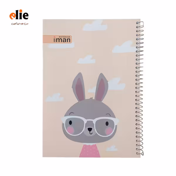 دفتر سیمی 60 برگ ایمان طرح خرگوش