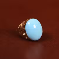 نگین فیروزه عجمی کد 29845 - جواهری مشاهیر