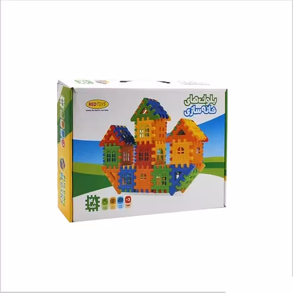 اسباب بازی فکری بلوک هاي خانه سازي 48قطعه رد تويز